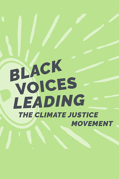 Message over a bullhorn illustration - Black Voices Leading the Climate Justice Movement