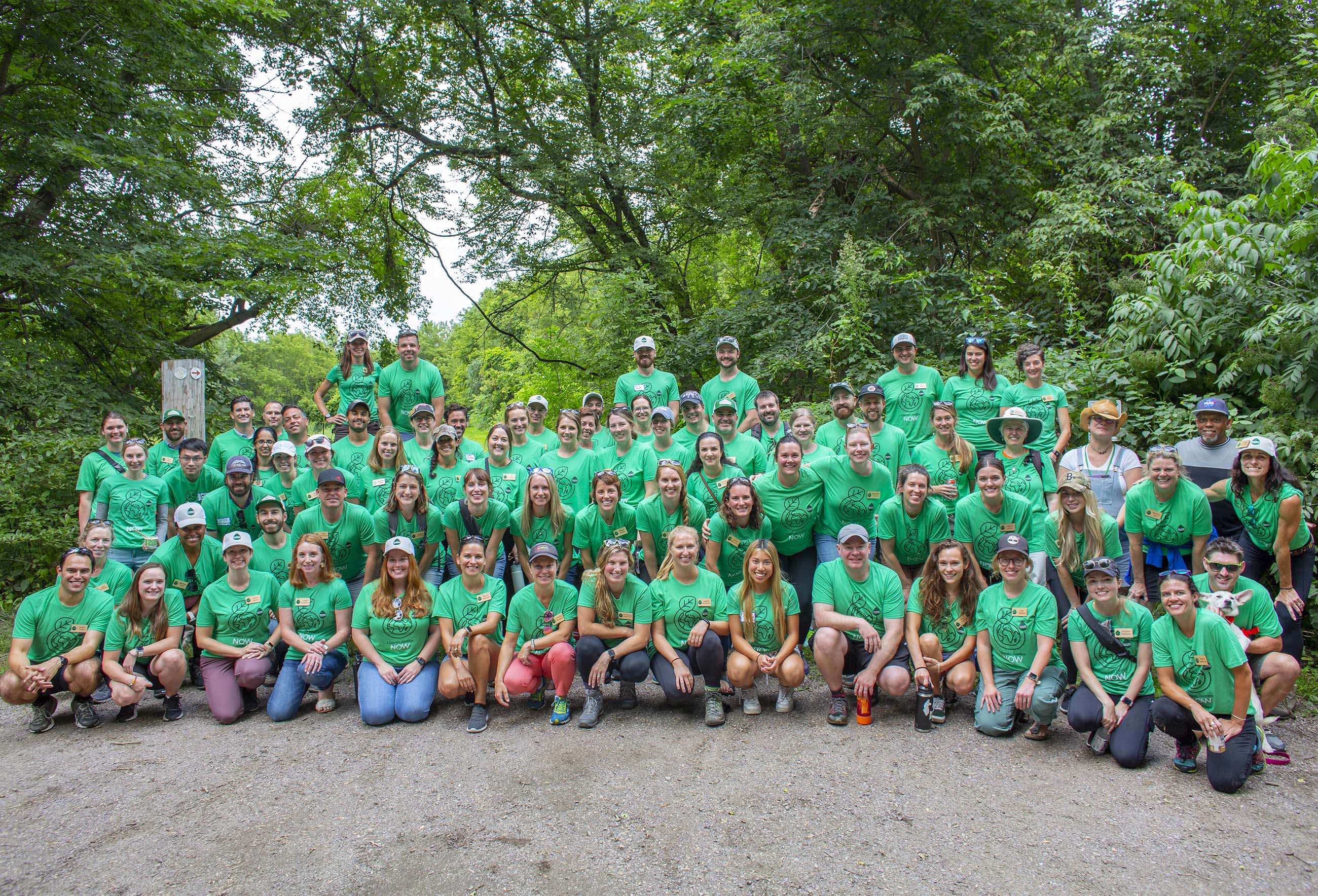 Group photo of Seventh Generation employees.