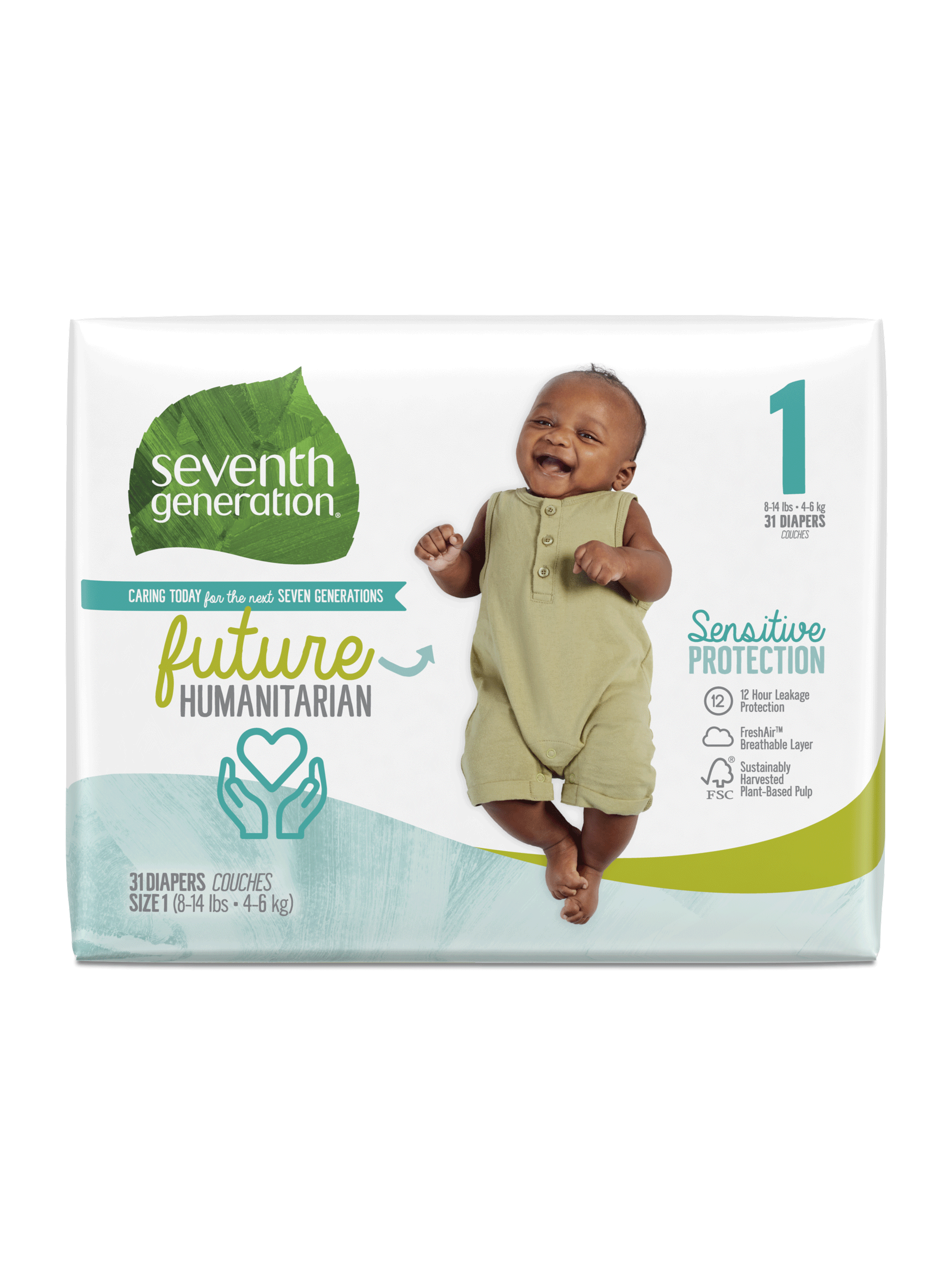 Pampers Pure Protection Diapers Size 1 (8-14 Lb.) 32 Ct.