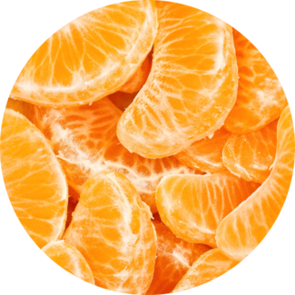 Tangerine wedges
