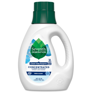 Concentrated Laundry Detergent Free and Clear Front of Bottle