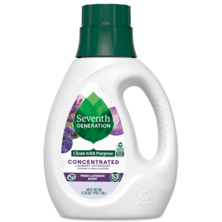 Concentrated Laundry Detergent Fresh Lavender Scent Front of Bottle