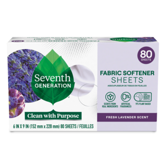 Fabric Softener Sheets - Lavender - Front of Box