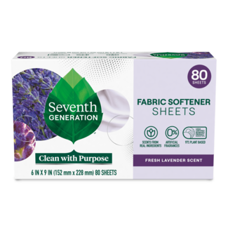 Seventh Generation Fabric Softener Sheets - Fresh Lavender - Front of Pack