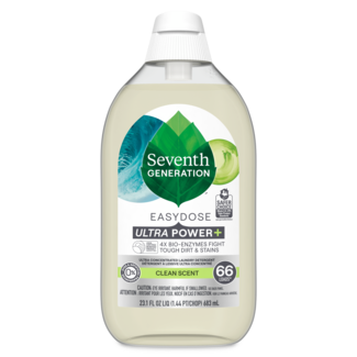Seventh Generation EasyDose Power Plus Ultra Concentrated Laundry Detergent - Clean Scent - Front of Pack