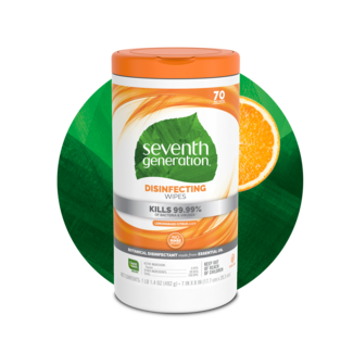 Seventh Generation Disinfecting Wipes - Lemongrass Citrus Scent