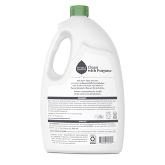 Seventh Generation Dish Gel - 65floz - Power Plus Fresh Citrus - Back of Pack