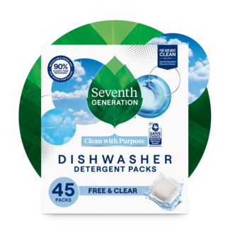 Seventh Generation Dishwasher Detergent Pack - 45 Count - Free and Clear