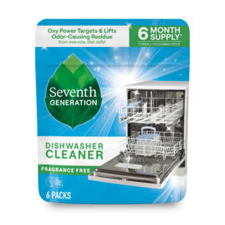 Seventh Generation Dishwasher Cleaner - Fragrance Free - Front of Pack