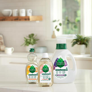 Seventh Generation Products on Kitchen Counter