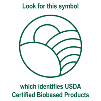 USDA One Color Logo - Look for this symbol which identifies USDA Certified Biobased products